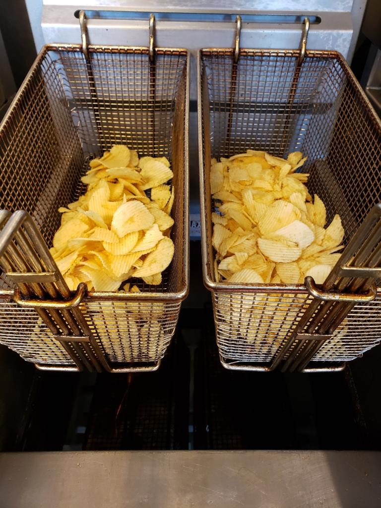 chips fried in organic sunflower oil